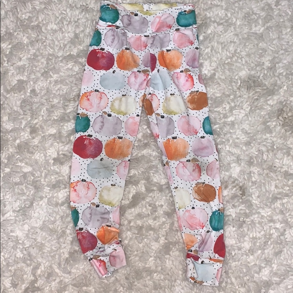 Pumpkin printed leggings